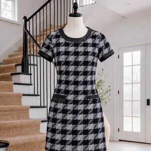 Karl Lagerfeld Black and White Hounds tooth Size 4 Ladies Dress